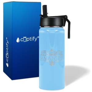 Personalized Vestige Design on 18oz Wide Mouth Bottle