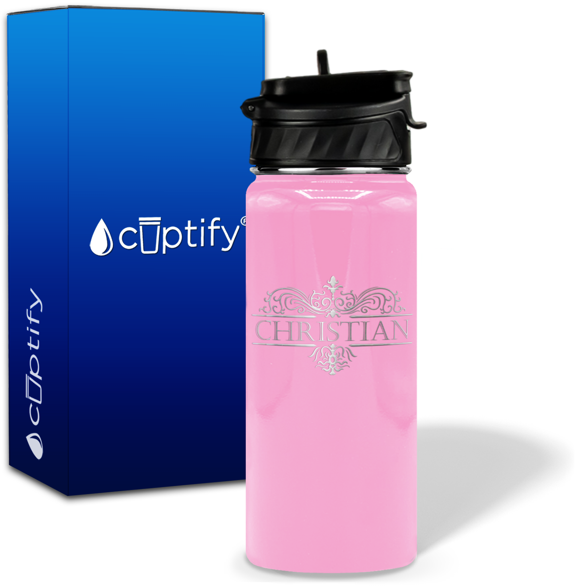 Personalized Vestige Design on 18oz Water Bottle