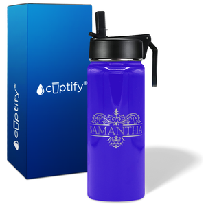 Personalized Vestige Design on 18oz Wide Mouth Bottle
