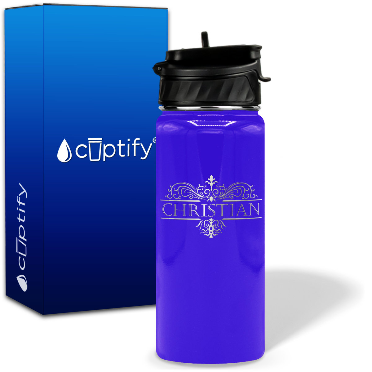 Personalized Vestige Design on 18oz Water Bottle