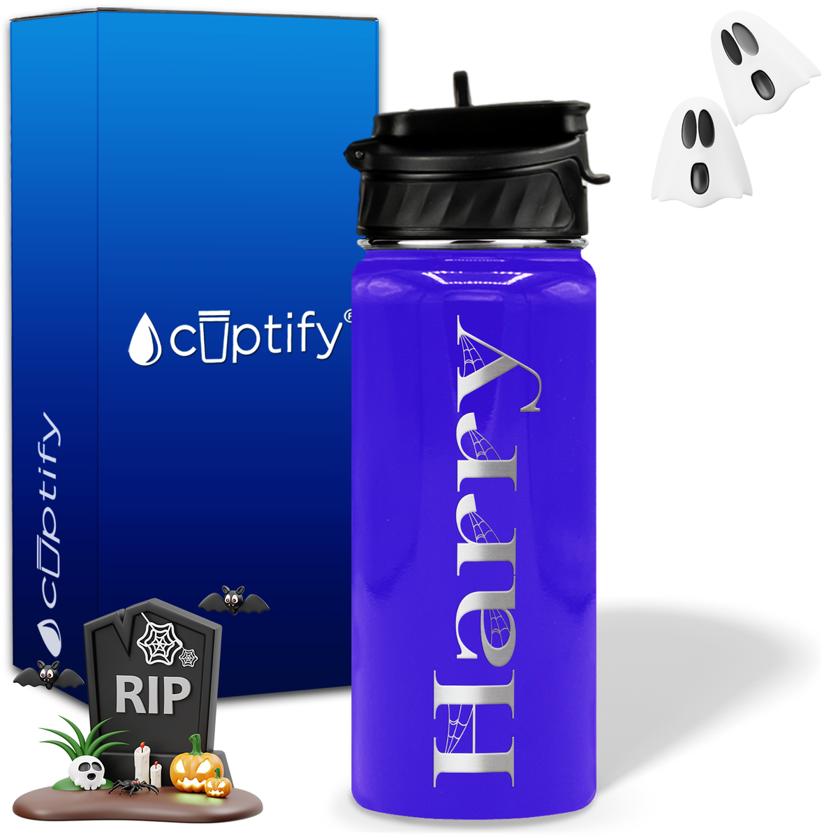 Wicked Halloween Personalized 18oz Water Bottle