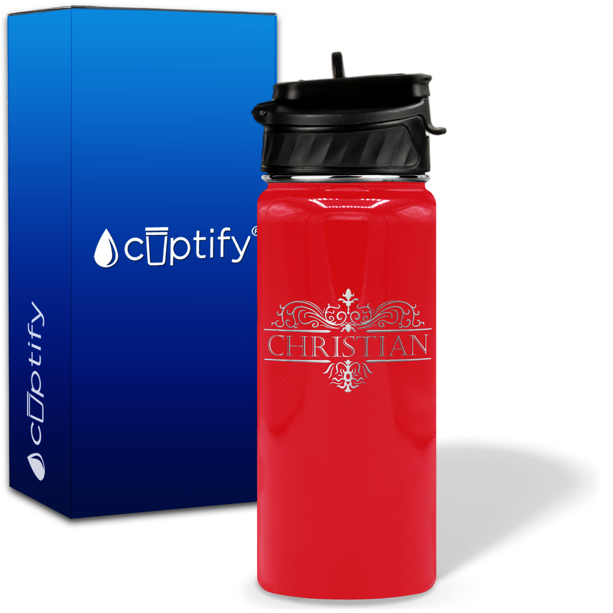 Personalized Vestige Design on 18oz Water Bottle