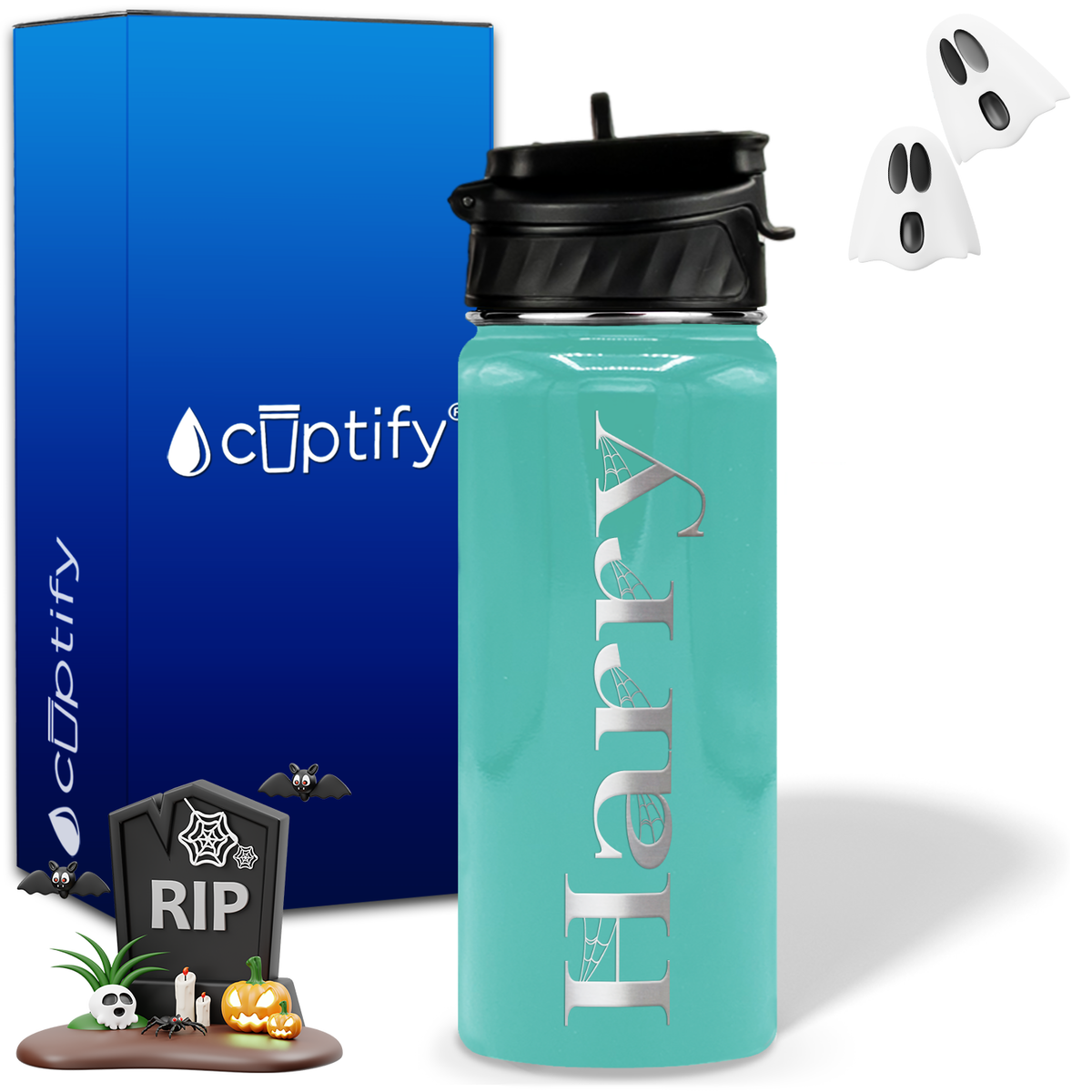 Wicked Halloween Personalized 18oz Water Bottle