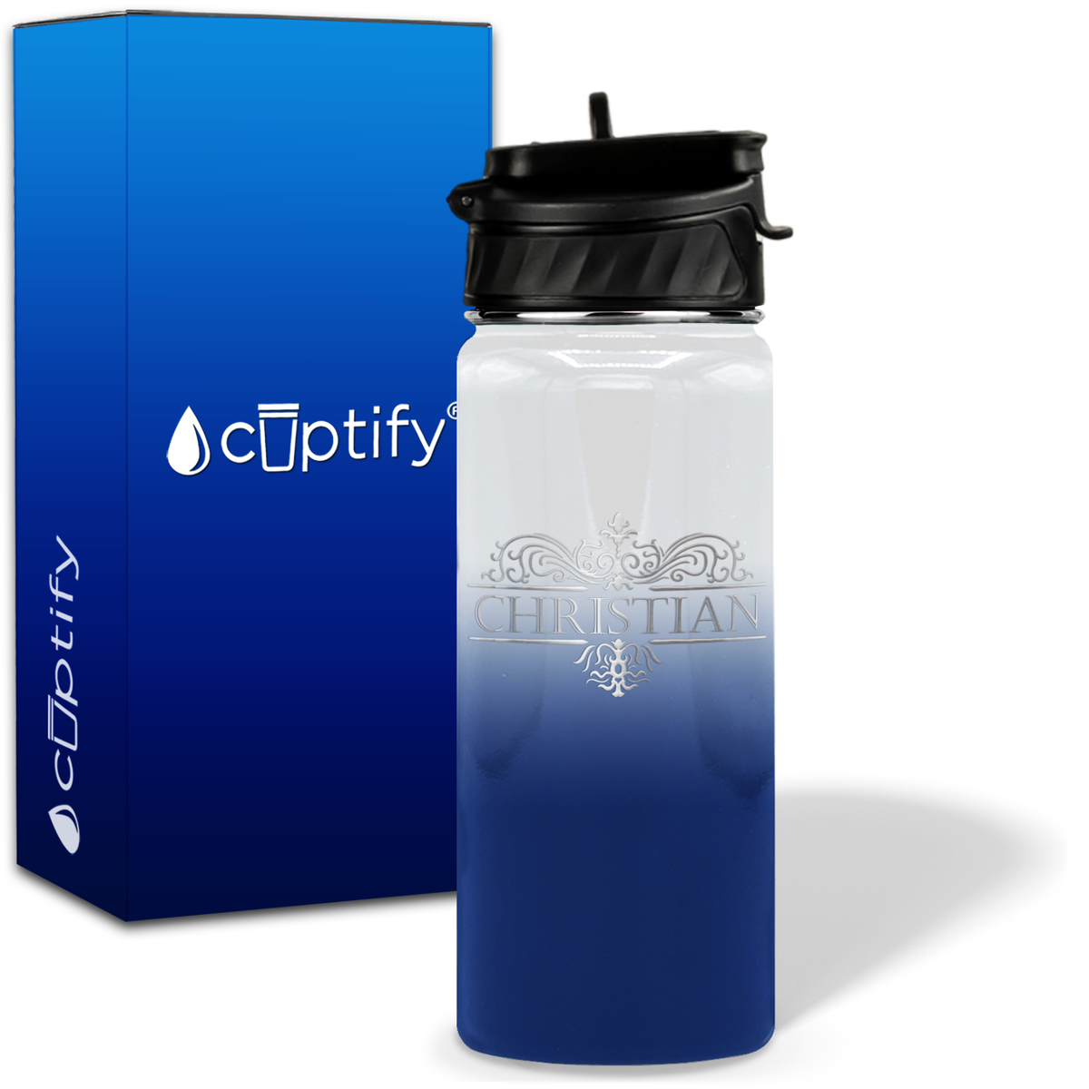 Personalized Vestige Design on 18oz Water Bottle