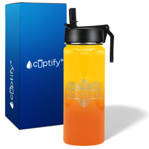 Personalized Vestige Design on 18oz Wide Mouth Bottle