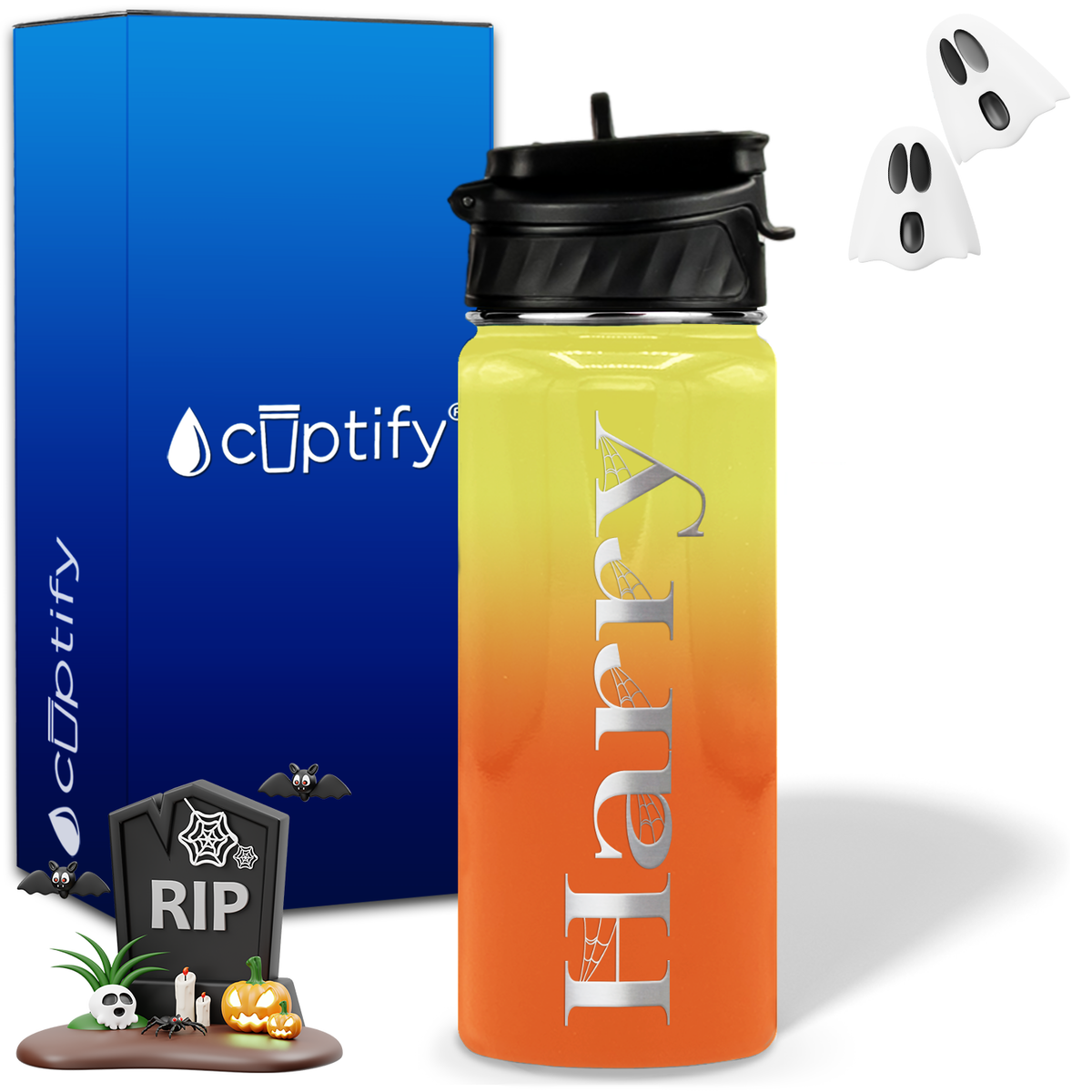 Wicked Halloween Personalized 18oz Water Bottle