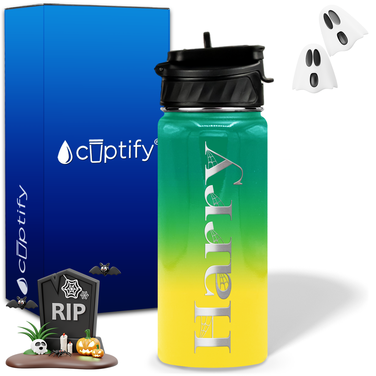 Wicked Halloween Personalized 18oz Water Bottle