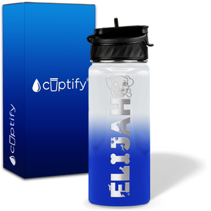 Personalized Dog with Name and Icon on 18oz Wide Mouth Kids Water Bottle