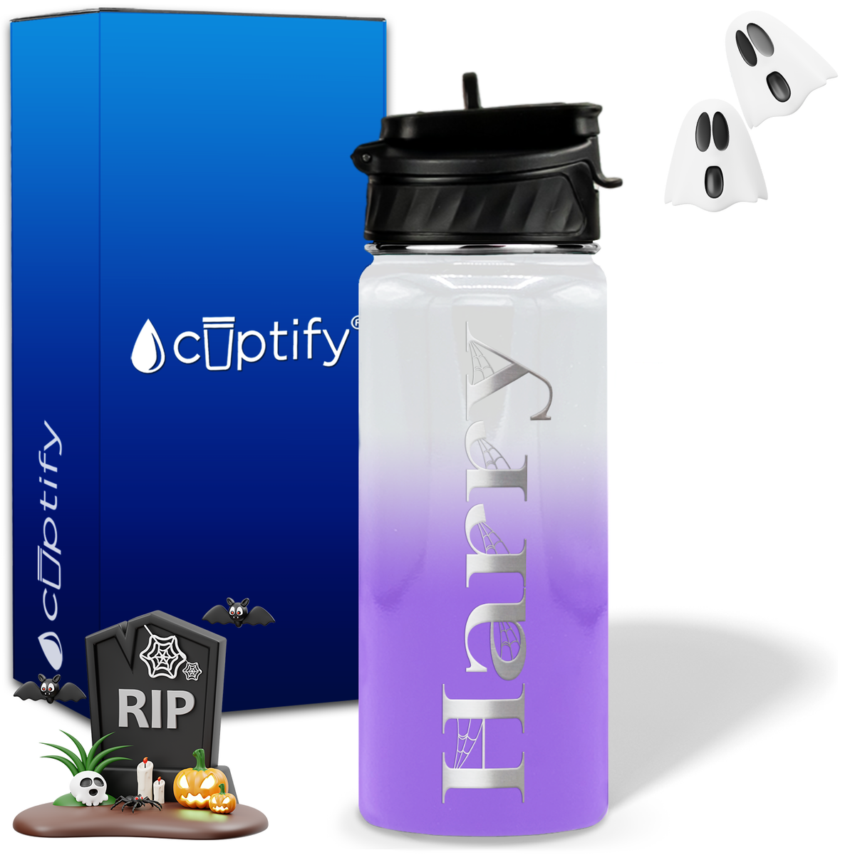 Wicked Halloween Personalized 18oz Water Bottle