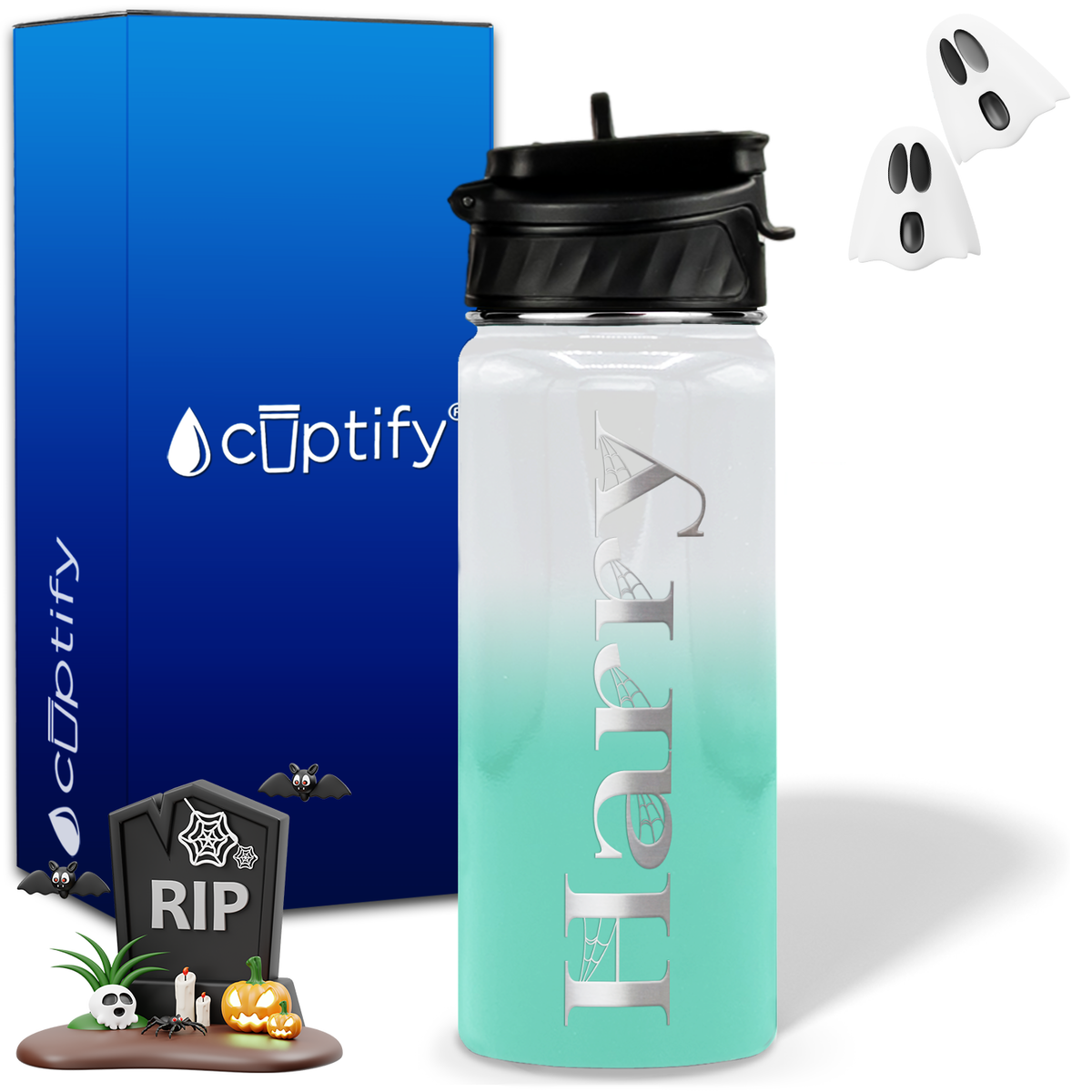 Wicked Halloween Personalized 18oz Water Bottle