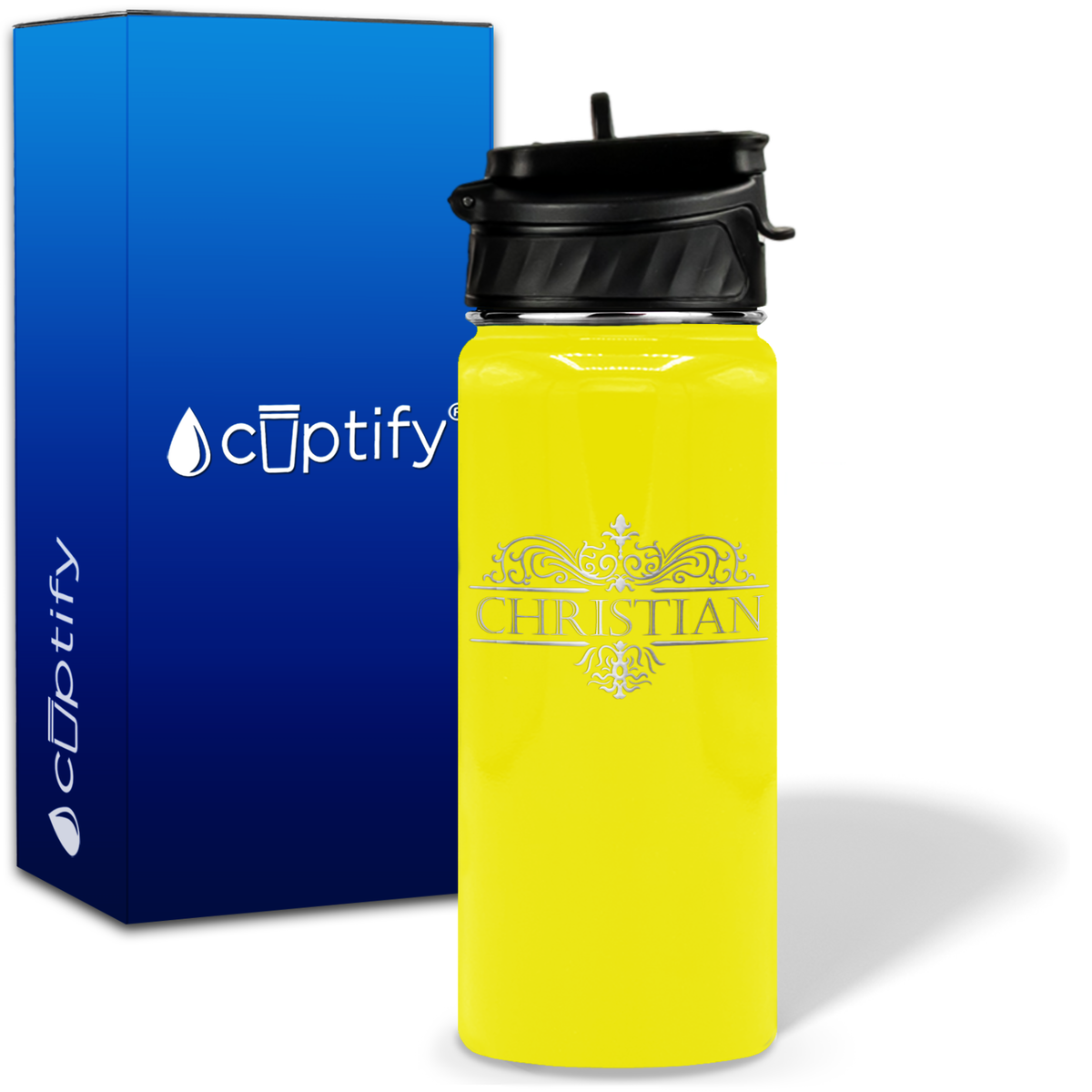 Personalized Vestige Design on 18oz Water Bottle