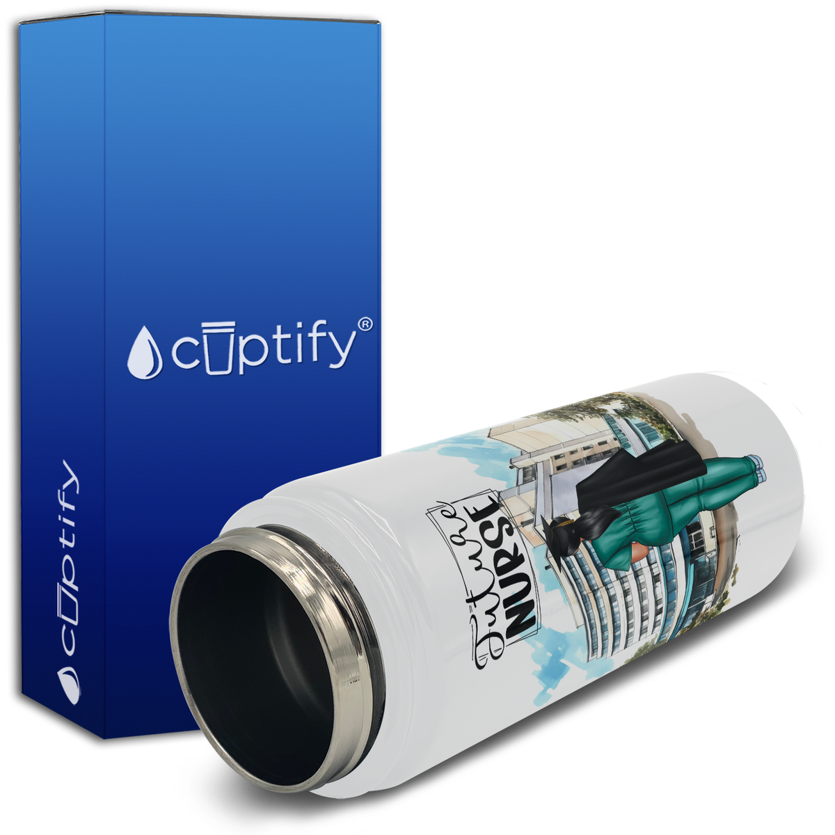 Personalized Future Nurse 18oz Water Bottle