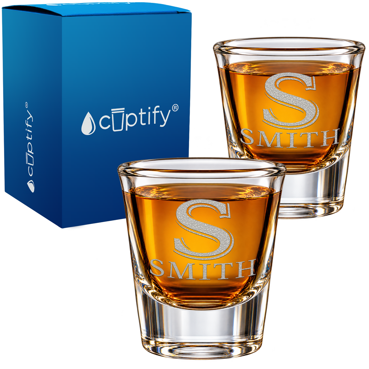 Monogram Initial and Name Shot Glass