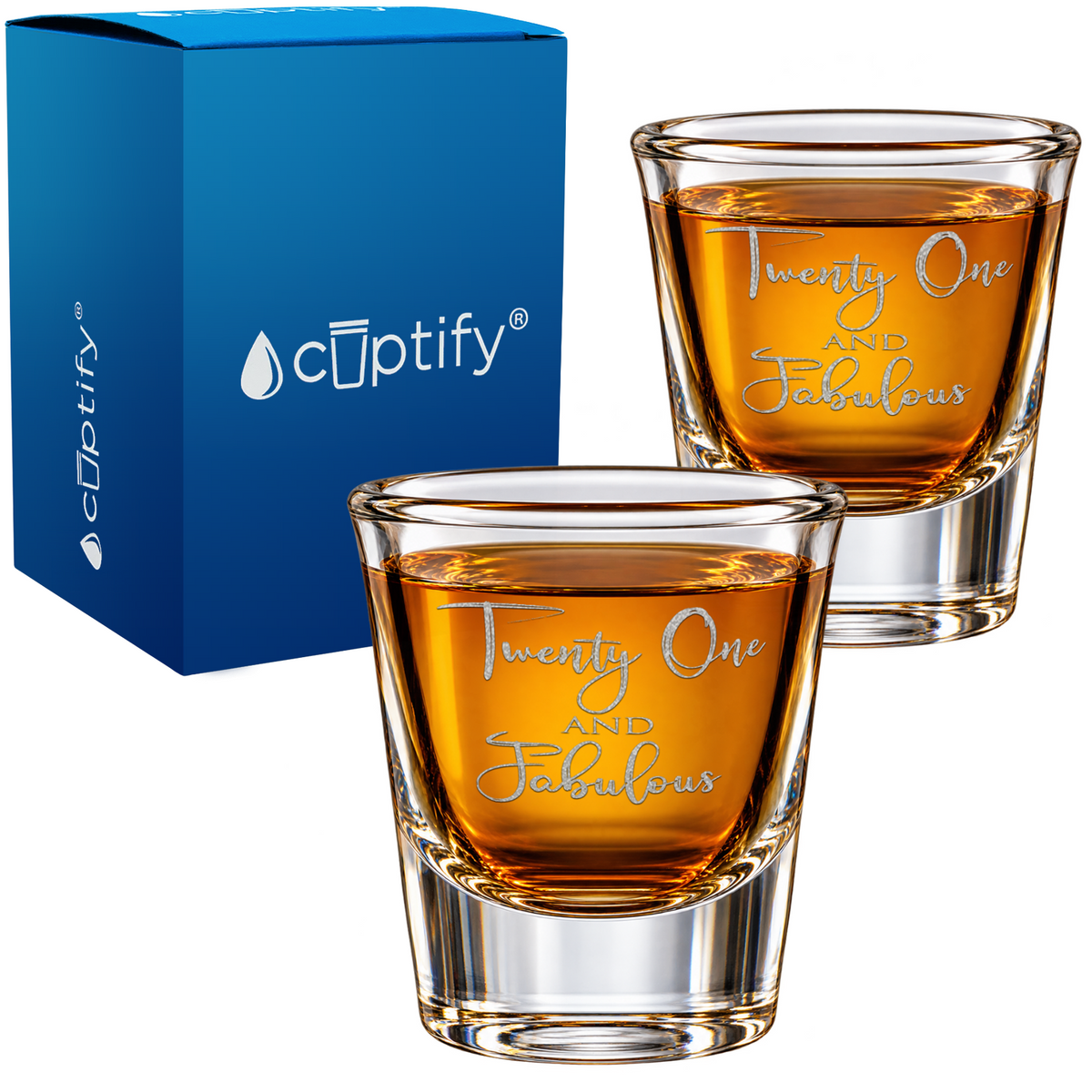 Twenty One and Fabulous Shot Glass