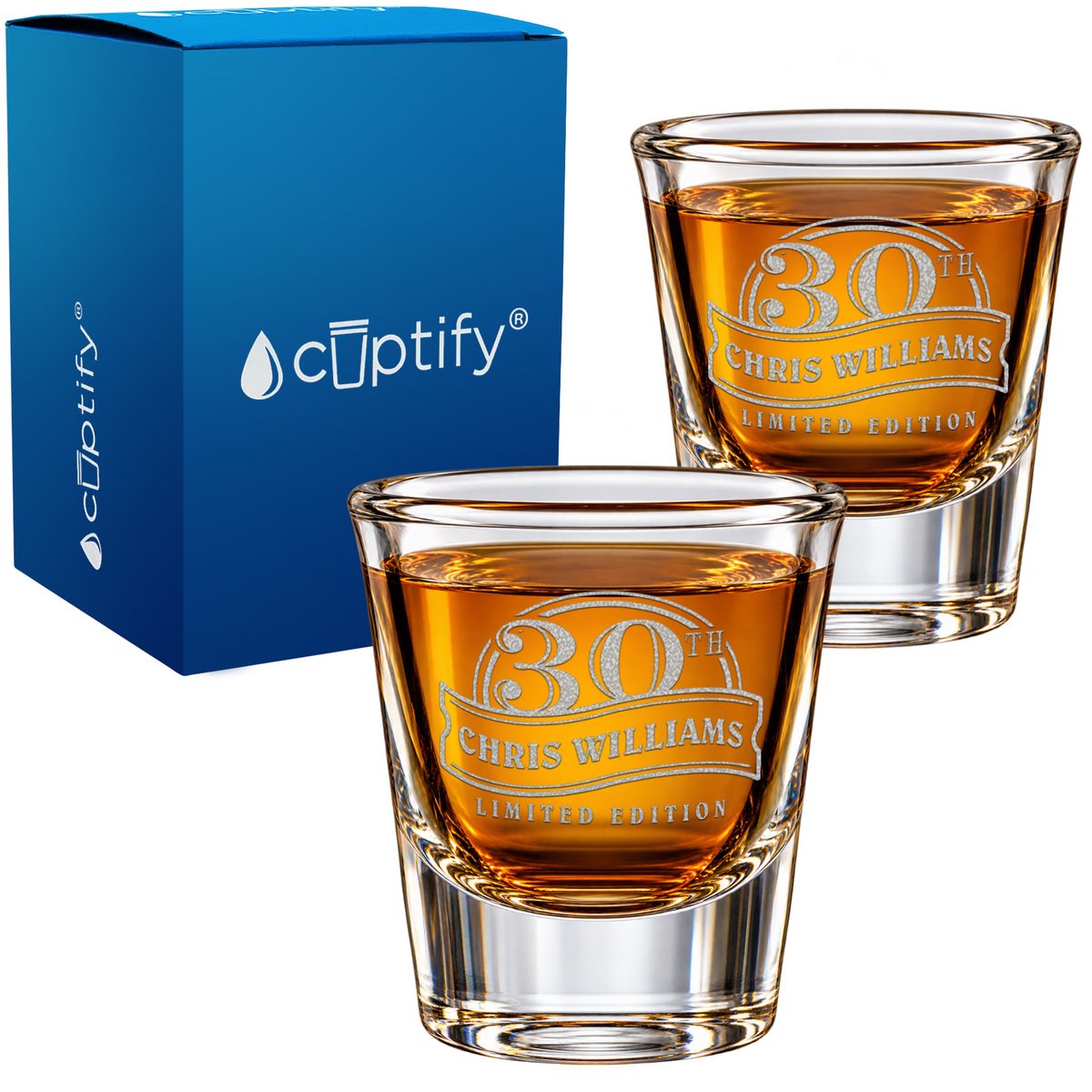 30th Limited Edition Birthday Shot Glass