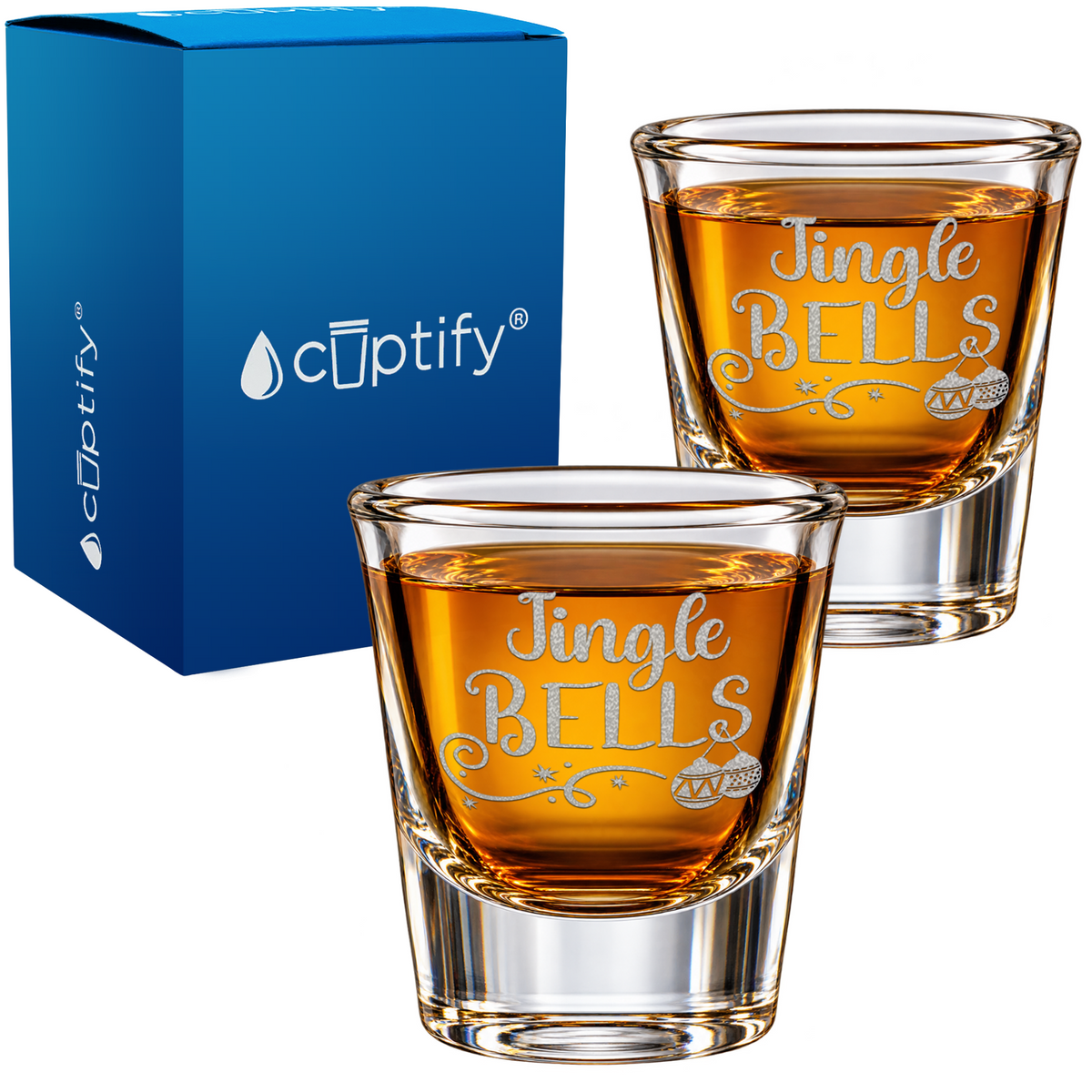 Jingle Bells on Shot Glass
