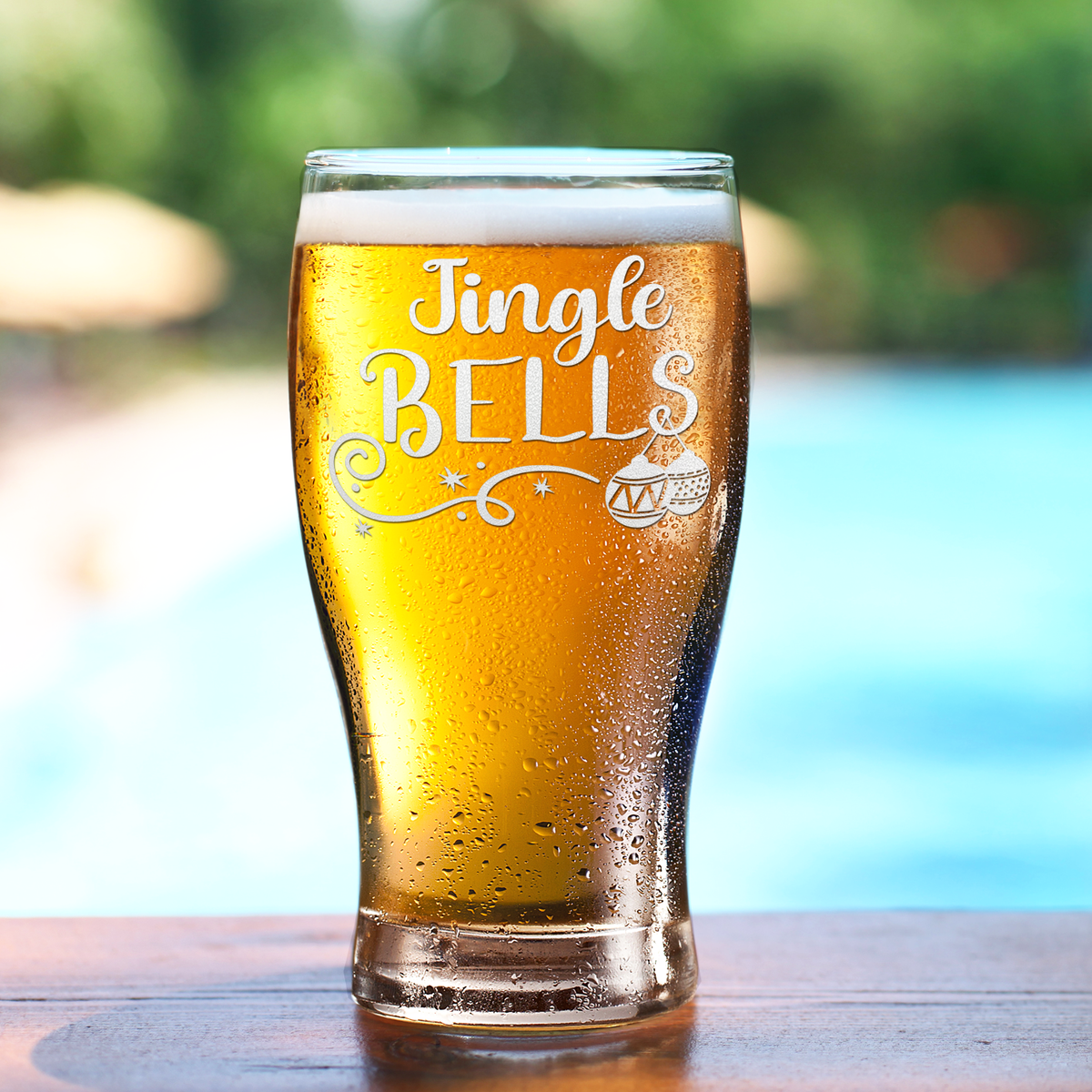 Jingle Bells 20oz Beer Pub Glass