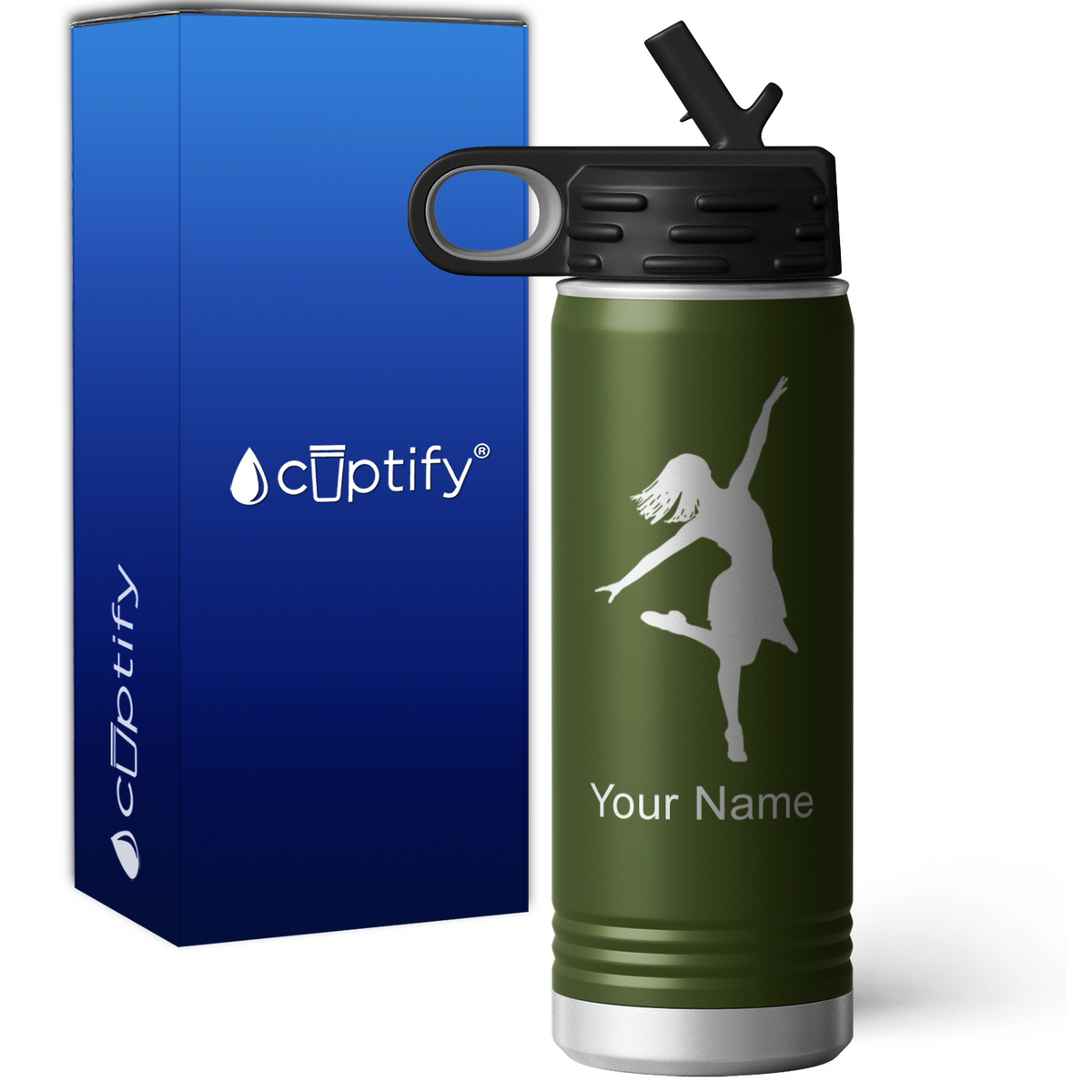 Ballerina Personalized 20oz Sport Water Bottle