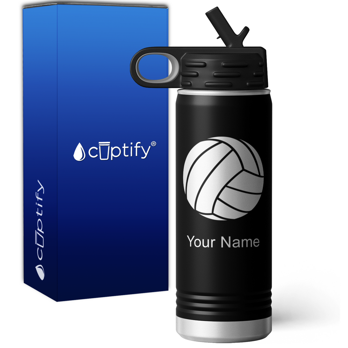 Volleyball Personalized 20oz Sport Water Bottle