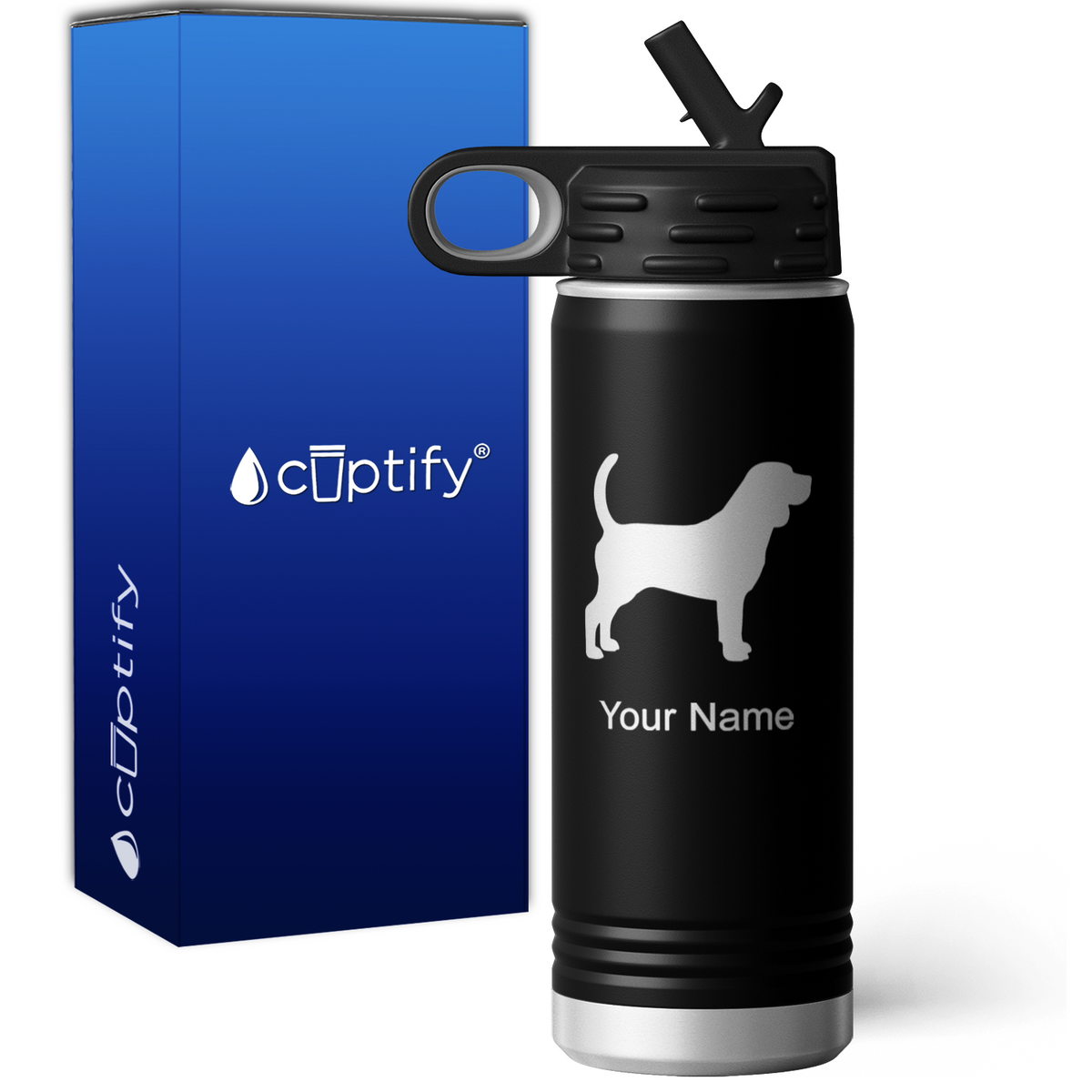 Beagle Personalized 20oz Sport Water Bottle