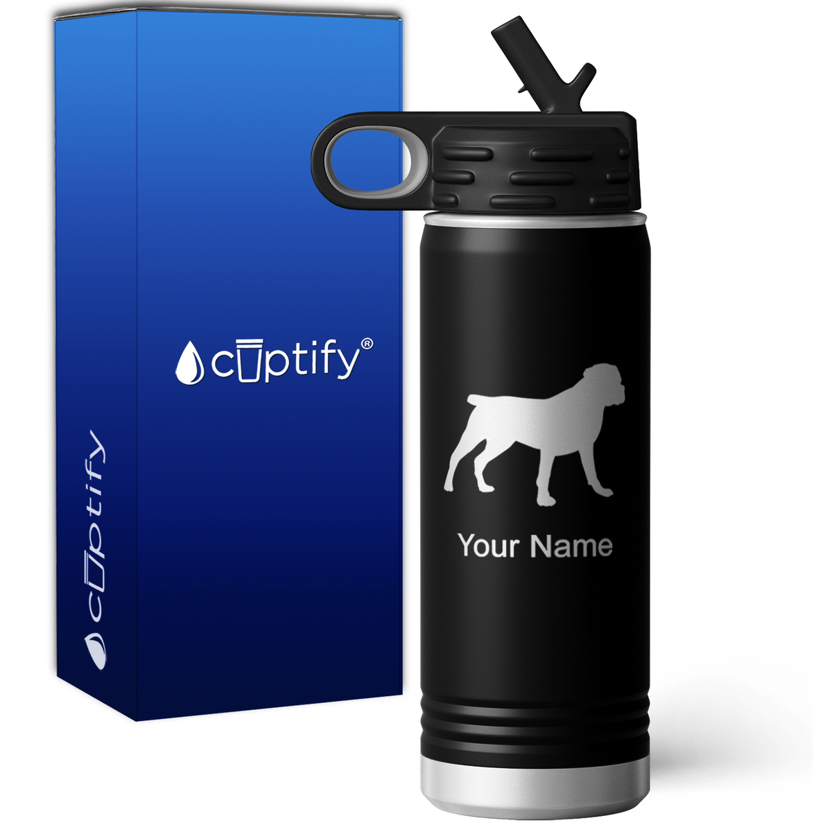 Rottweiler Personalized 20oz Sport Water Bottle