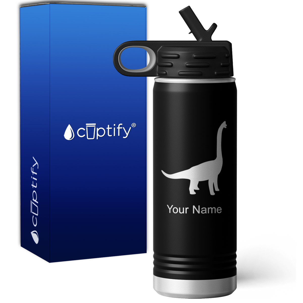 Brachiosaurus Personalized 20oz Sport Water Bottle