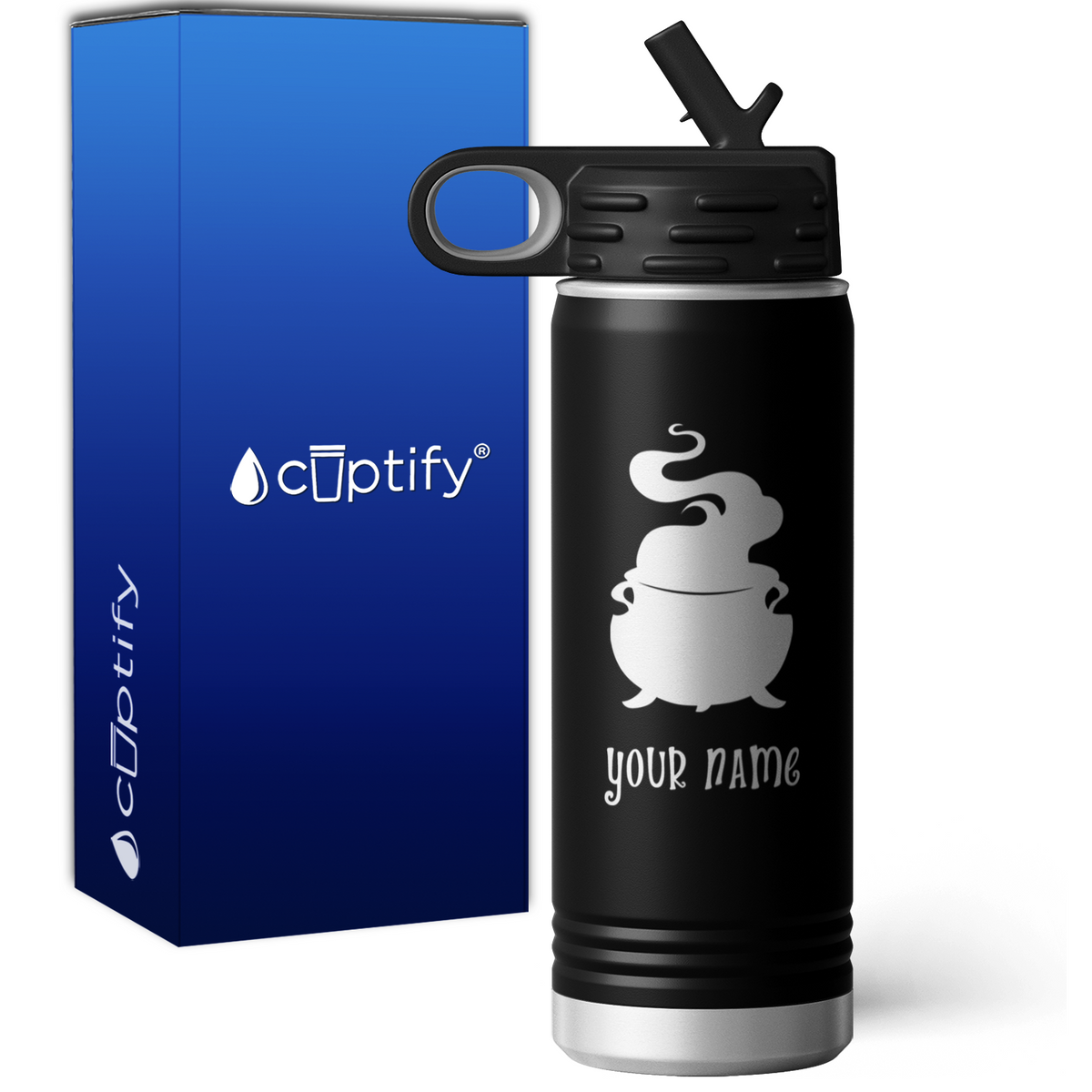 Smoking Cauldron Personalized 20oz Sport Water Bottle