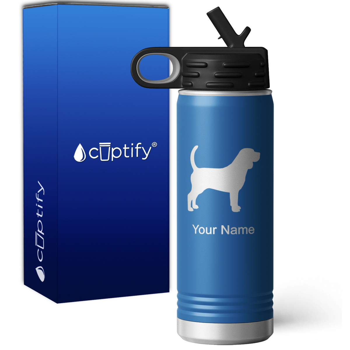 Beagle Personalized 20oz Sport Water Bottle
