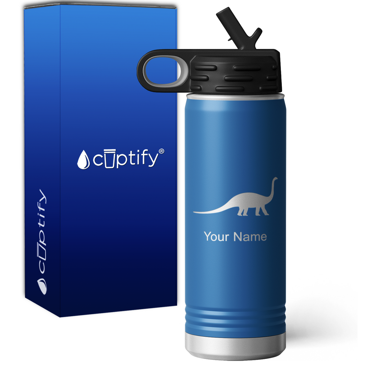 Diplodocus Personalized 20oz Sport Water Bottle