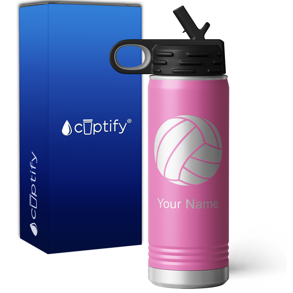 Volleyball Personalized 20oz Sport Water Bottle