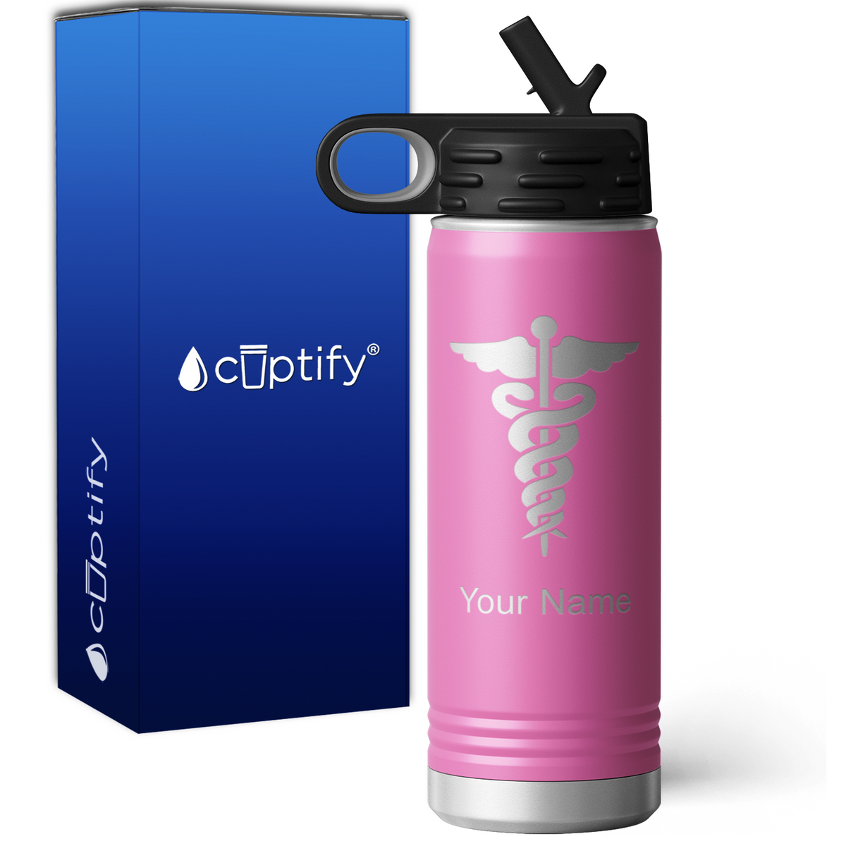 Caduceus Personalized 20oz Sport Water Bottle
