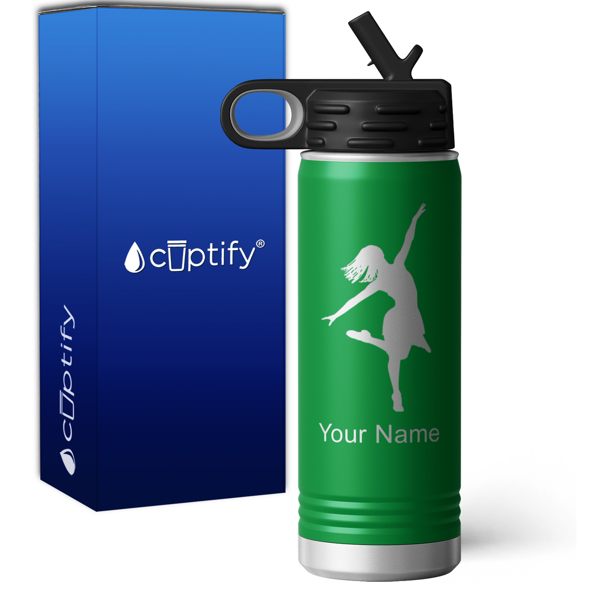 Ballerina Personalized 20oz Sport Water Bottle