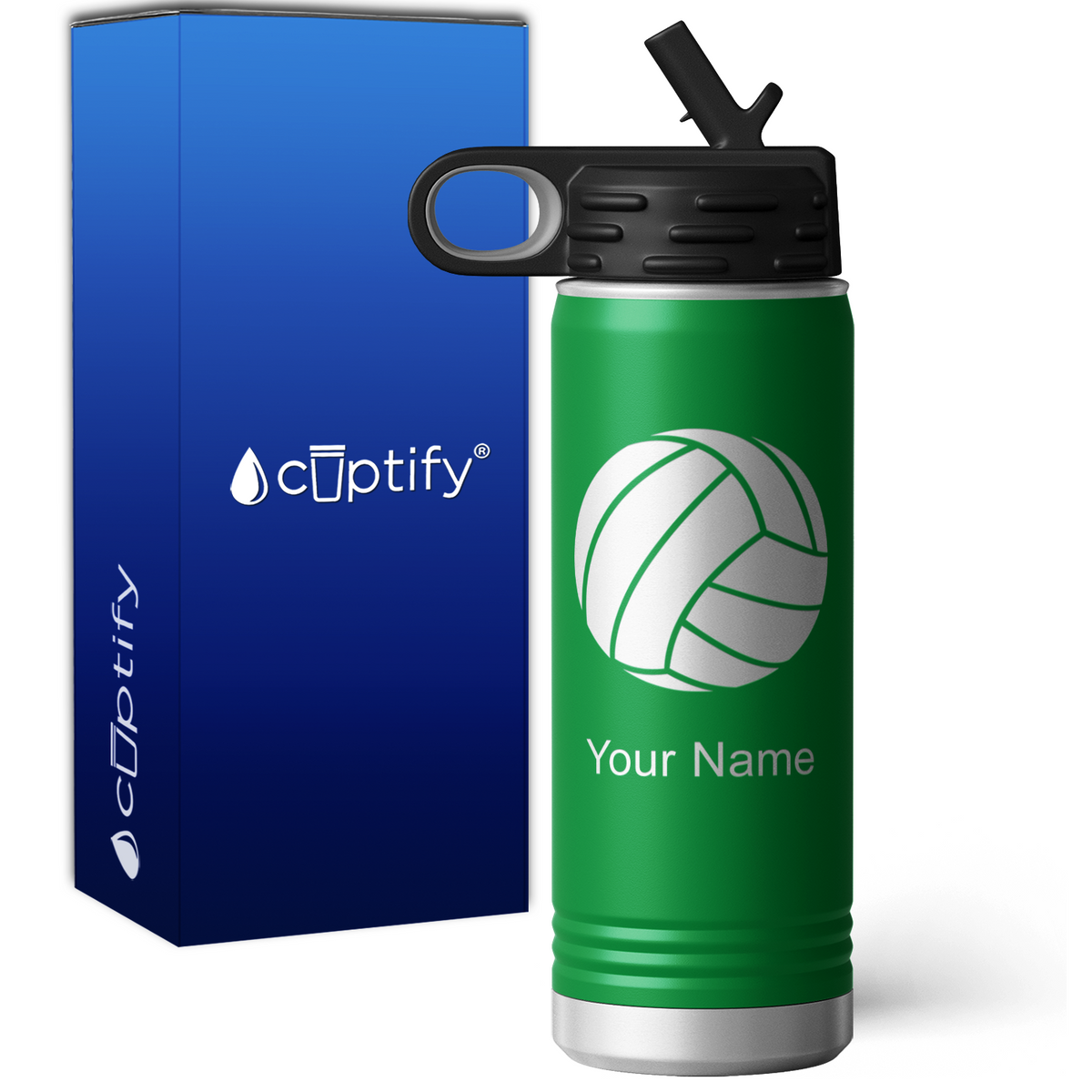 Volleyball Personalized 20oz Sport Water Bottle