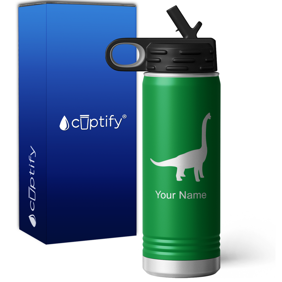 Brachiosaurus Personalized 20oz Sport Water Bottle