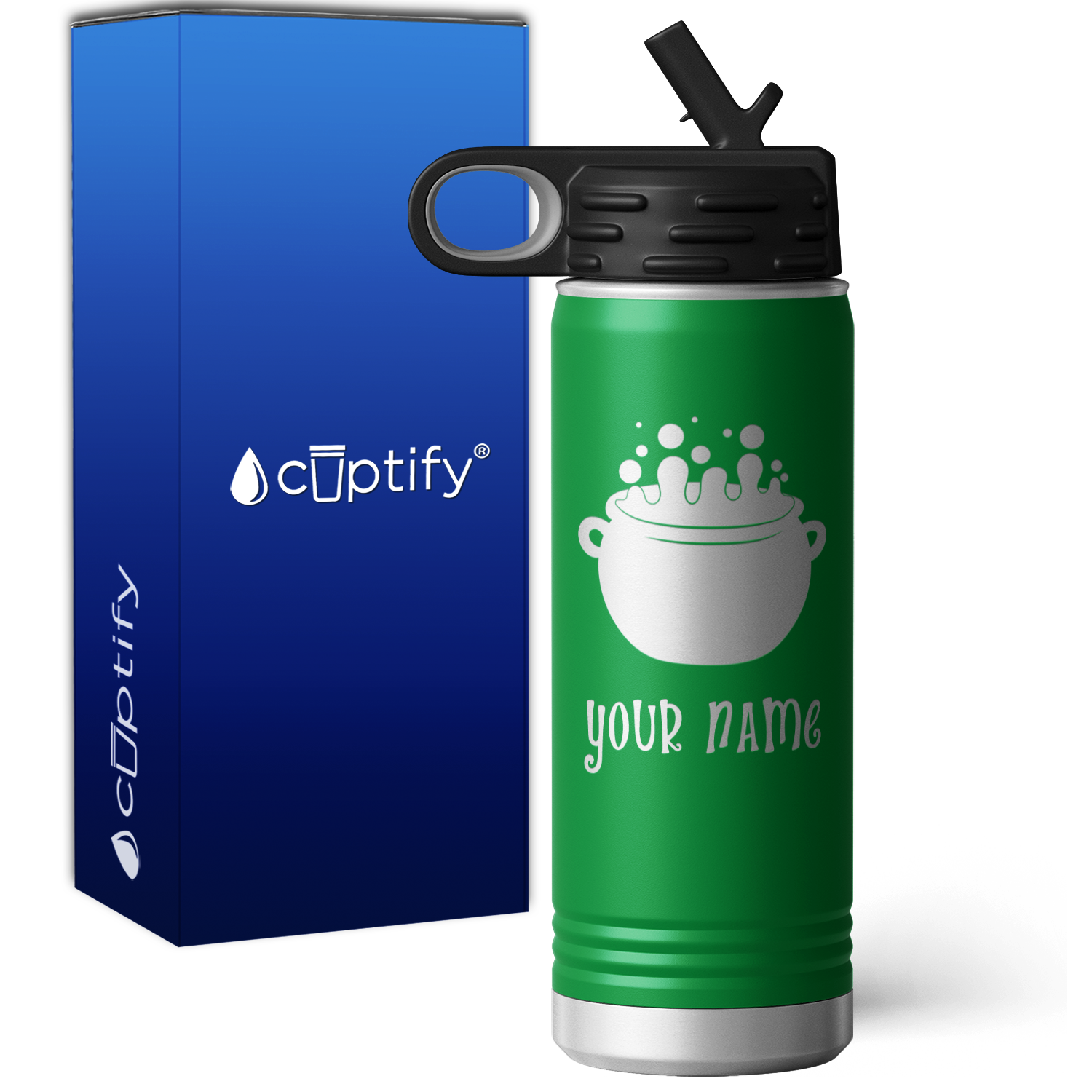 Bubbling Cauldron Personalized 20oz Sport Water Bottle