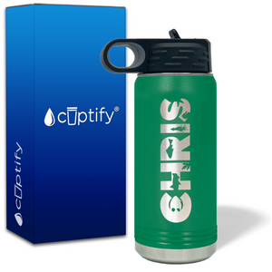 Personalized Kids Water Bottle with Name on 20oz Insulated Water Bottle