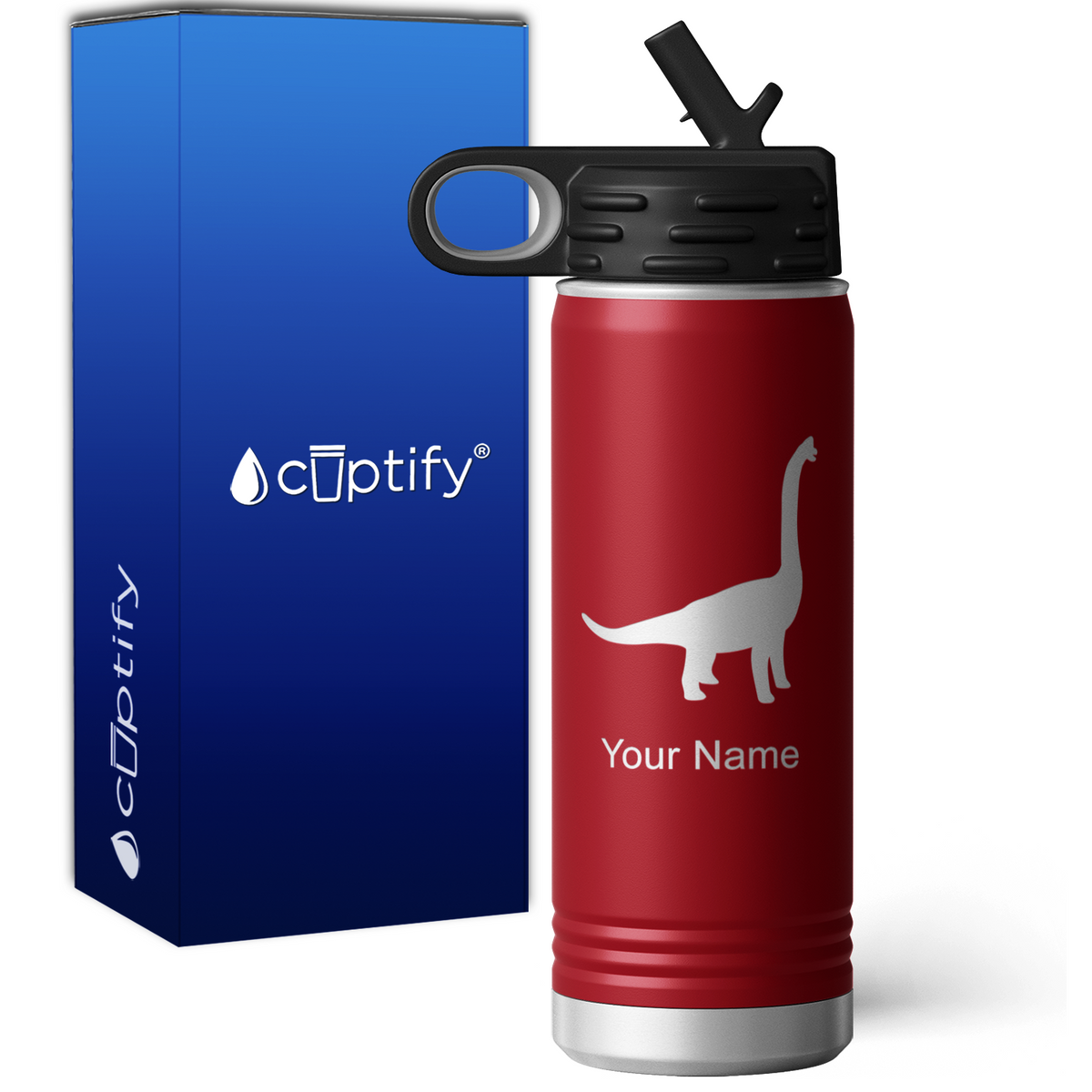 Brachiosaurus Personalized 20oz Sport Water Bottle