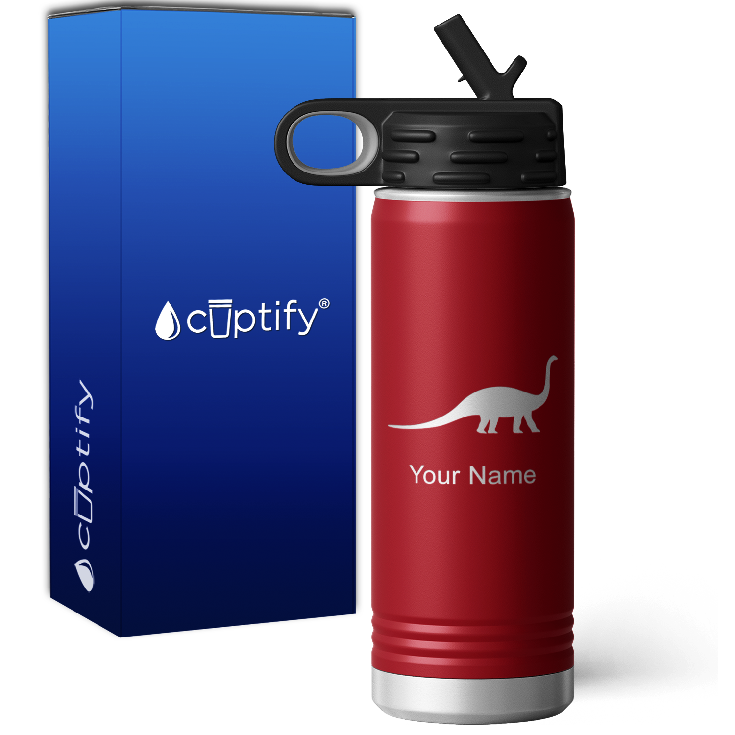 Diplodocus Personalized 20oz Sport Water Bottle