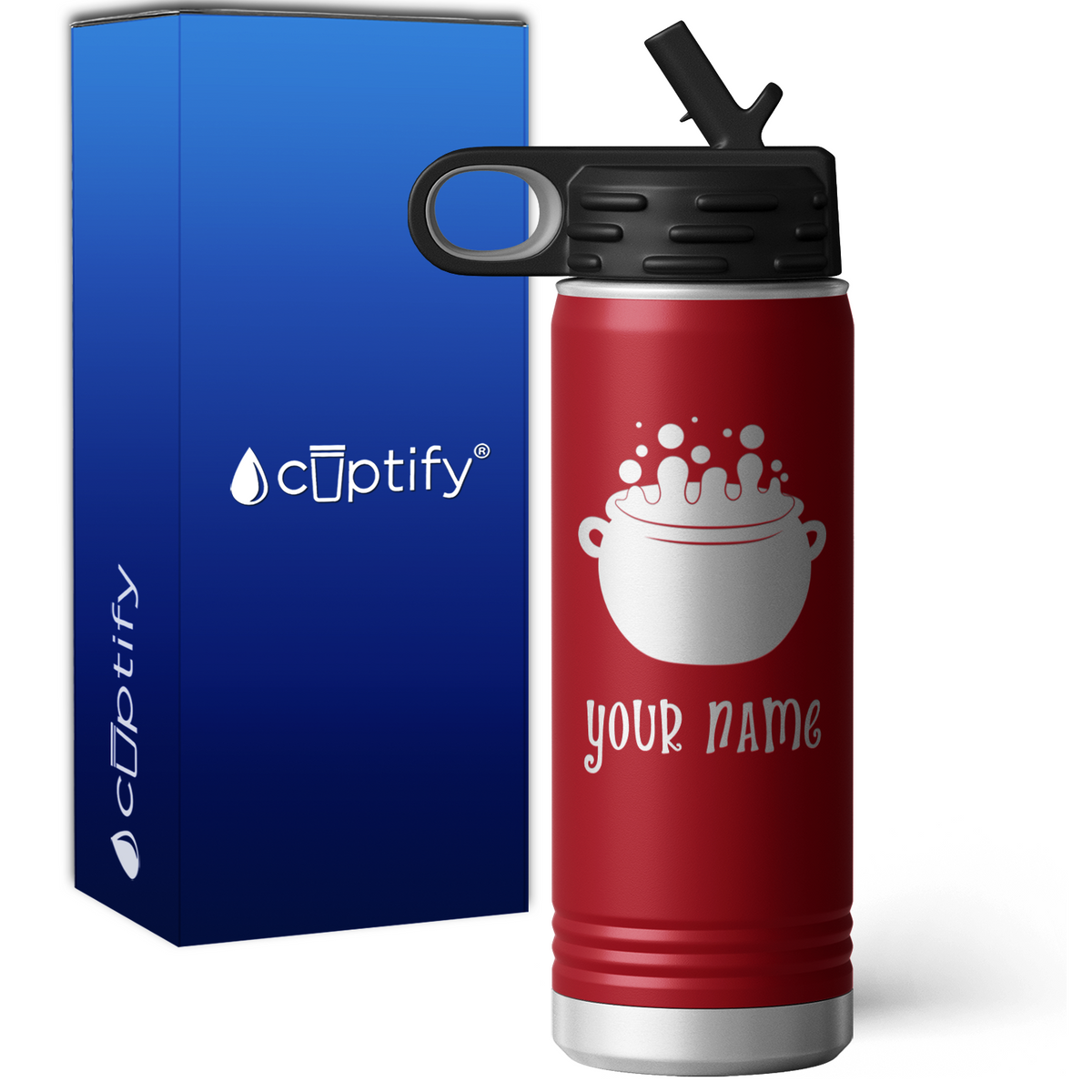 Bubbling Cauldron Personalized 20oz Sport Water Bottle