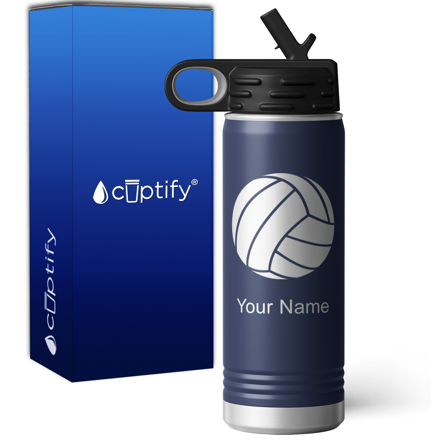 Volleyball Personalized 20oz Sport Water Bottle