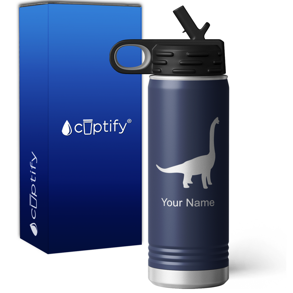 Brachiosaurus Personalized 20oz Sport Water Bottle