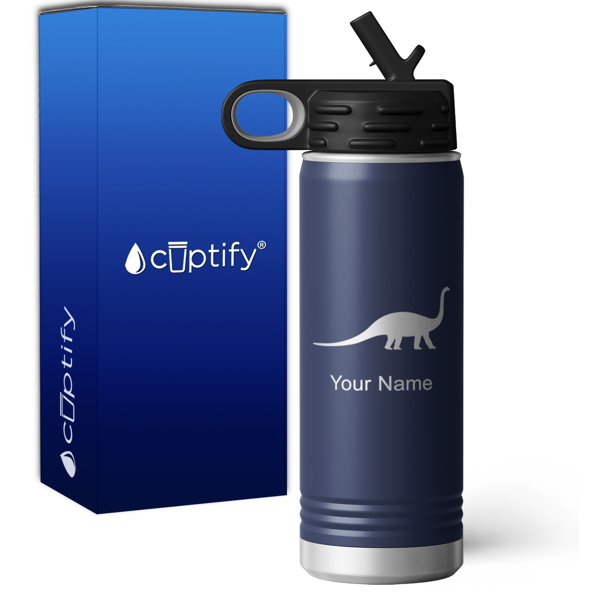 Diplodocus Personalized 20oz Sport Water Bottle