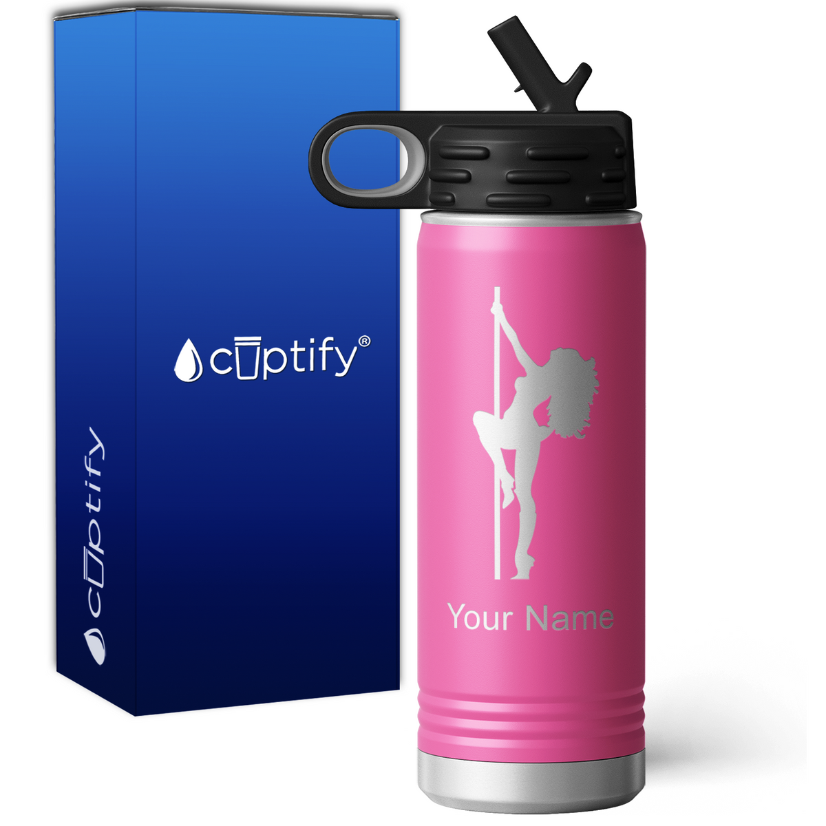 Pole Dancer Personalized 20oz Sport Water Bottle