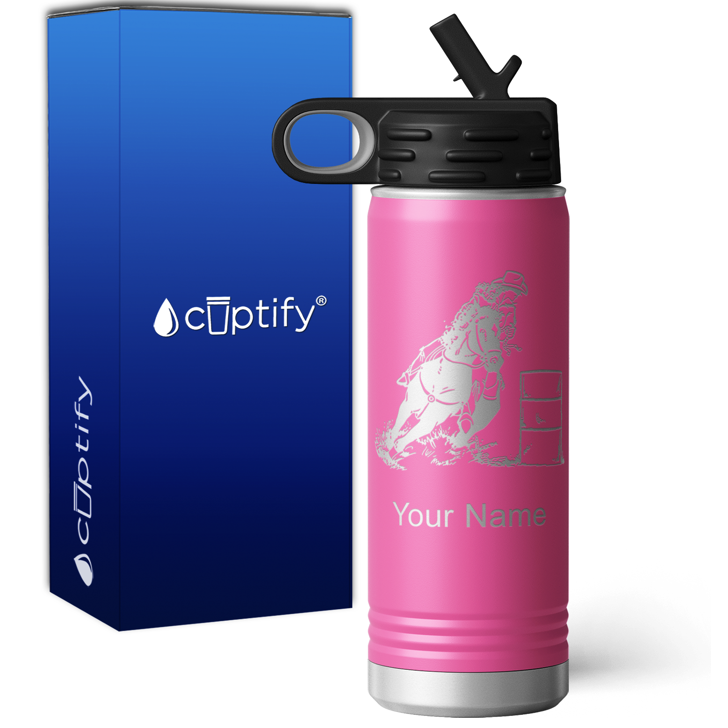 Cowgirl Personalized 20oz Sport Water Bottle