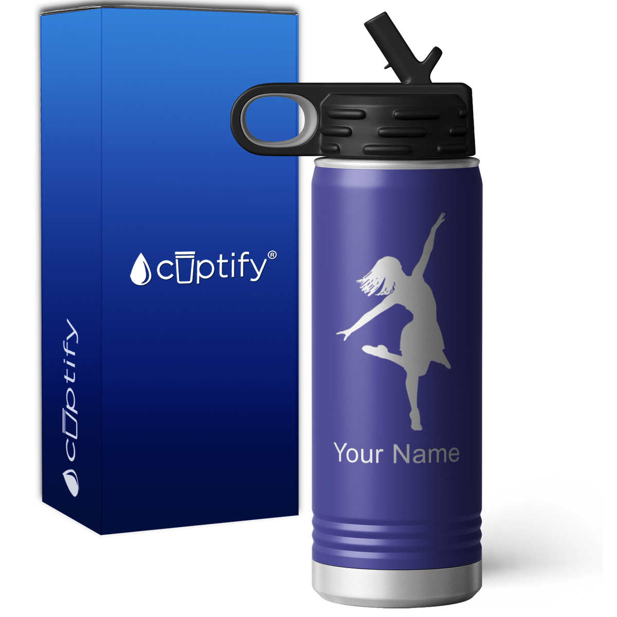 Ballerina Personalized 20oz Sport Water Bottle