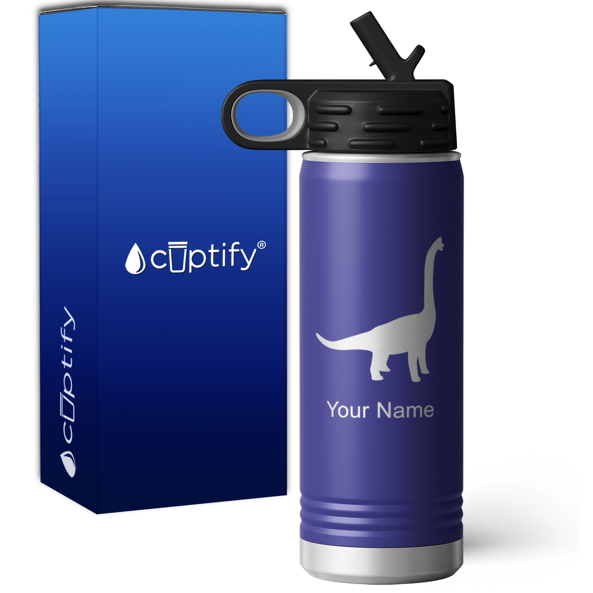 Brachiosaurus Personalized 20oz Sport Water Bottle