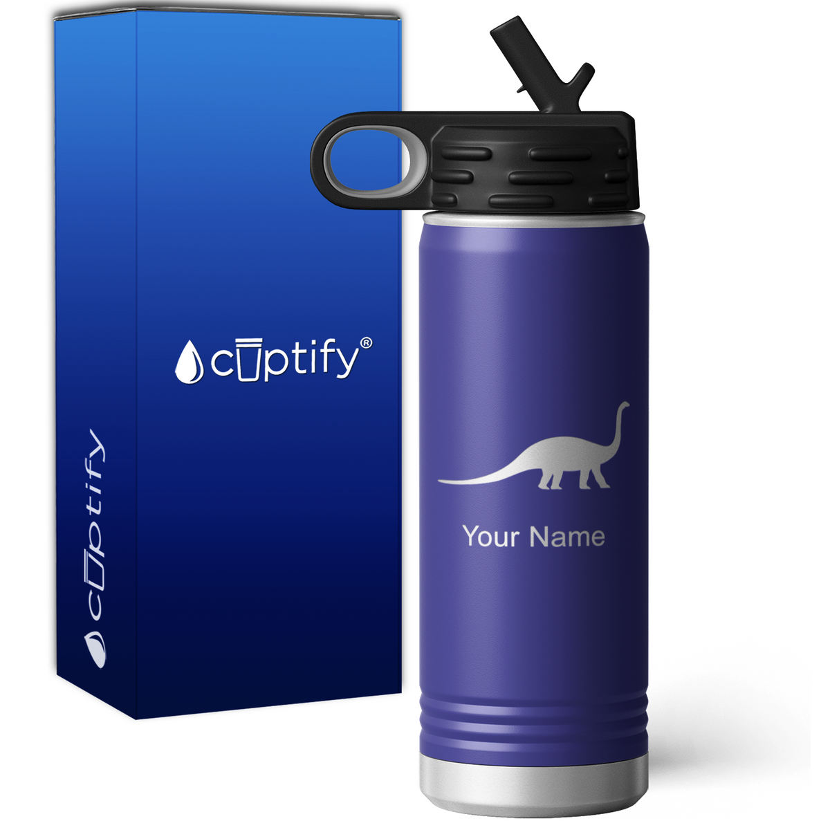 Diplodocus Personalized 20oz Sport Water Bottle