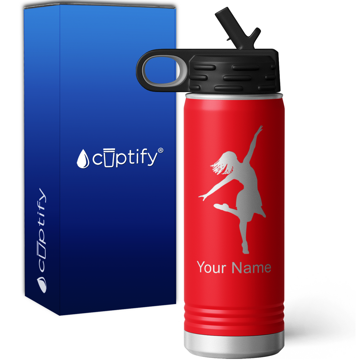 Ballerina Personalized 20oz Sport Water Bottle
