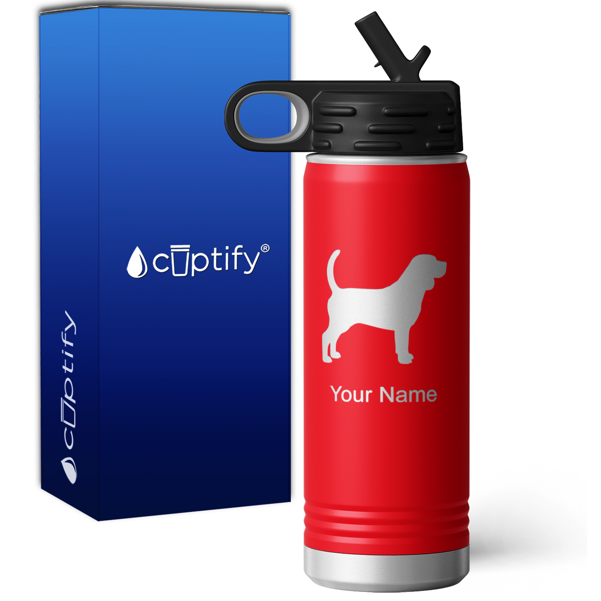 Beagle Personalized 20oz Sport Water Bottle