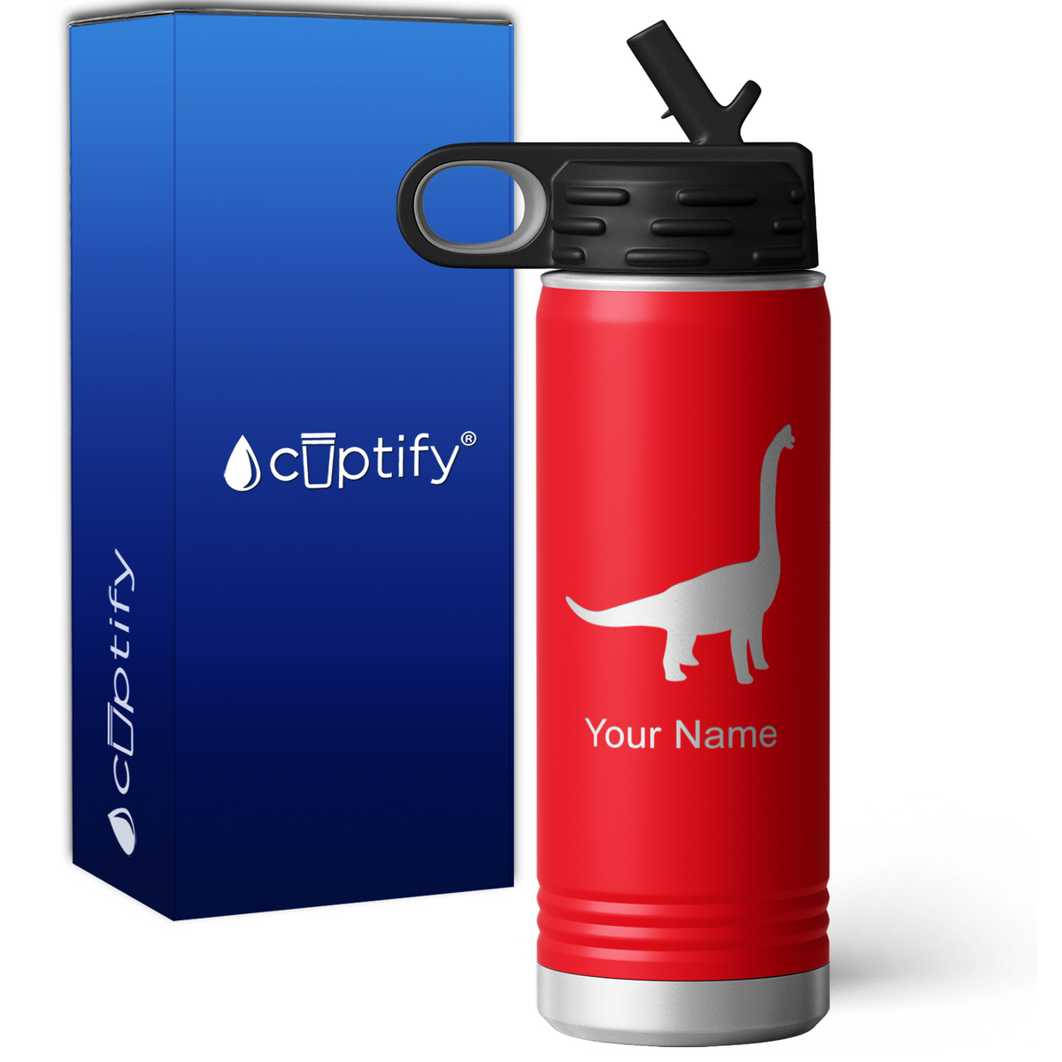 Brachiosaurus Personalized 20oz Sport Water Bottle